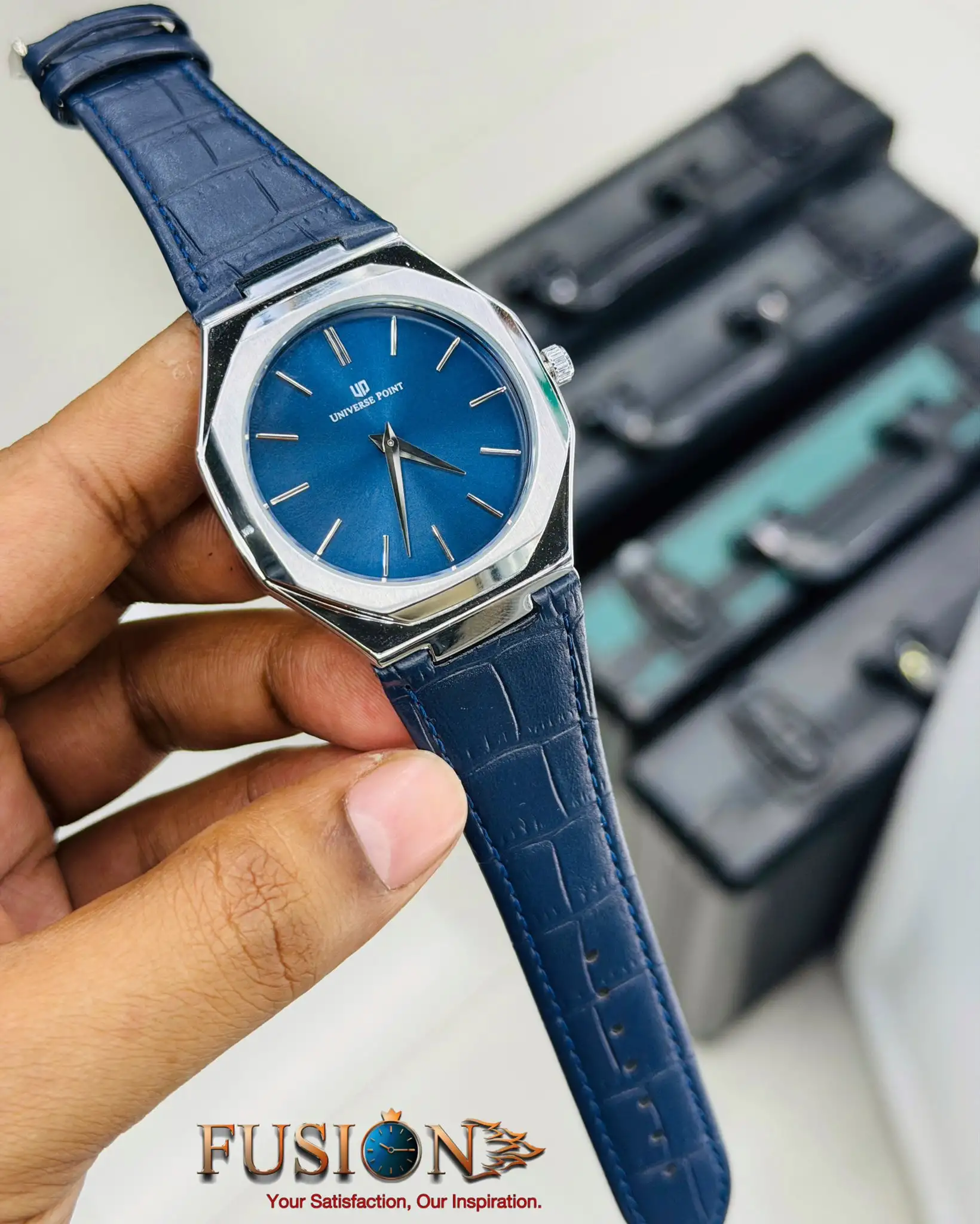 Universe Point UP3949 Authentic Belt Watch Blue